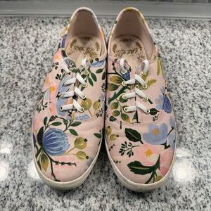Keds x Rifle Paper Co Floral Lace Up Shoes
